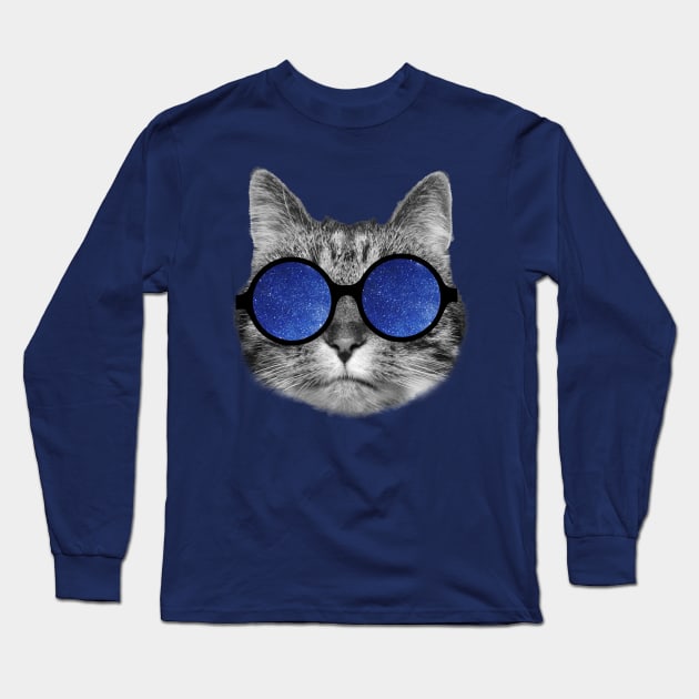 Space Kitty Long Sleeve T-Shirt by Purrfect